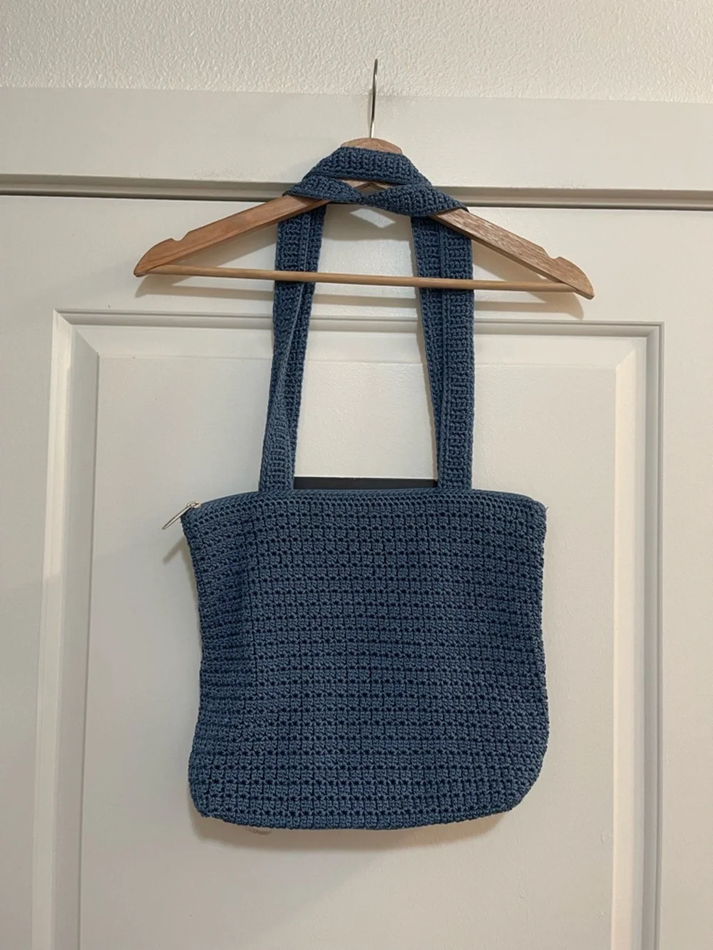 The Sak Blue Crochet Shoulder Bag